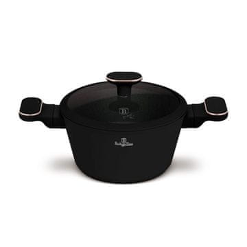 Berlingerhaus 20 cm lonac s poklopcem obložen titanom, kolekcija Black Rose