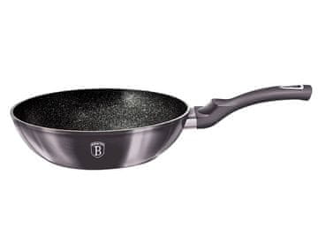 Berlingerhaus WOK tava s mramornom površinom 28 cm Carbon PRO Line