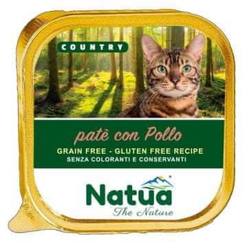 slomart NATUA Country s piletinom - mokra hrana za mačke - 100g
