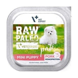 VetExpert VETEXPERT Raw Paleo Pâte Mini Puppy svinjetina - mokra hrana za štence, 150g