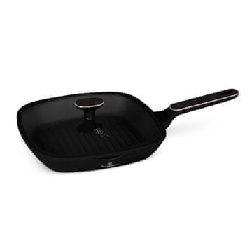 Berlingerhaus Tava za roštilj s titanskim premazom i poklopcem, 28 cm, Black Rose Collection