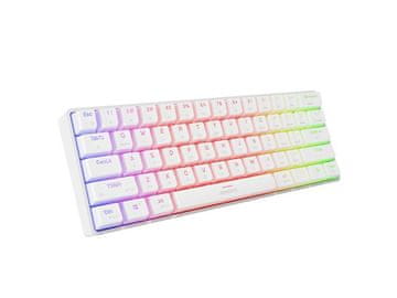slomart Genesis THOR 660 G2 Gaming tipkovnica US Wireless Mehanička Gateron Brown Bijela RGB