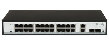 Switch TIANDY TC-P3S028 SPEC:G/2422/AT/280 mrežni PoE prekidač, 24x SFP