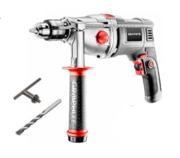 Graphite Graphite 58G722 udarno bušilica 1050 W, 3000 RPM, sa ključem, siva