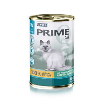 PRIME PUPIL Prime Bogata lososom s pastrvom - mokra hrana za mačke - 400g
