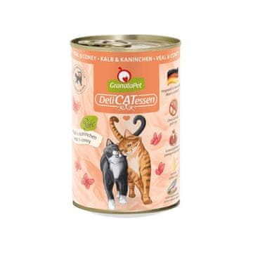 GranataPet GRANATAPET DeliCATessen Teletina i kunić - mokra hrana za mačke - 400g