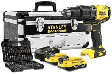 Stanley STANLEY SFMCD715D2F akumulatorski bušilica/odvijač 60Nm, 2x2.0Ah, 50 dodataka, kovčeg