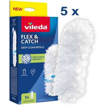 Vileda Flex&Catch zamjenske trake za lopaticu, 5 komada, bijele
