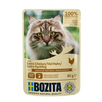 Bozita BOZITA Pileći komadići u umaku - mokra hrana za mačke - 85g