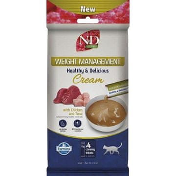 FARMINA N&D Quinoa poslastica za mačke - piletina i tuna u kremi - 4x15g