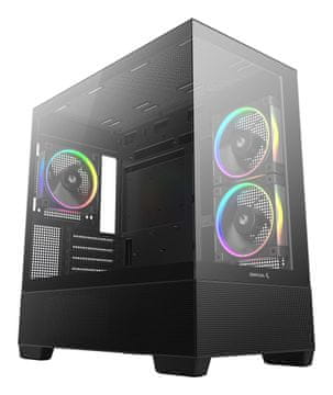 DEEPCOOL DeepCool CG380 3F Midi Tower PC kućište, crno