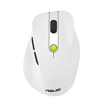 slomart ASUS MD105 /VT-GN bežični miš, Bijeli, Desnoruki, RF + Bluetooth, 2400 DPI