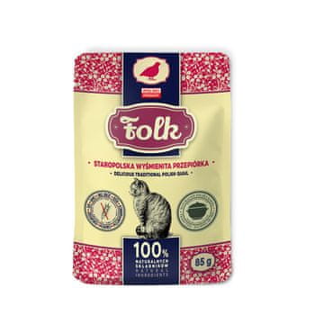 Folk FOLK Ukusna tradicionalna poljska prepelica - mokra hrana za mačke - 85g