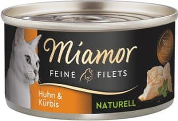 Miamor MIAMOR Feine Filets Naturell Piletina s bundevom - mokra hrana za mačke - 80g