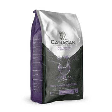 Canagan CANAGAN Light & Senior & Sterilised piletina, suha hrana za mačke, 1.5kg