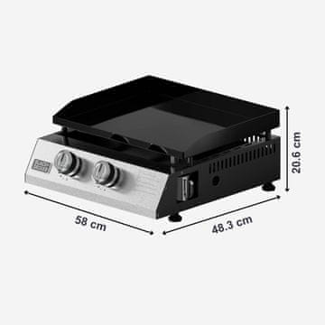 Black+Decker Black+Decker BXOP4900E plinski roštilj s 2 plamenika - prijenosni plinski roštilj