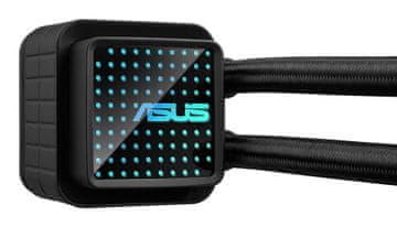 slomart ASUS Prime LC 360 ARGB kućište računala, vodeno hlađenje, 3x120mm ventilatori, crna