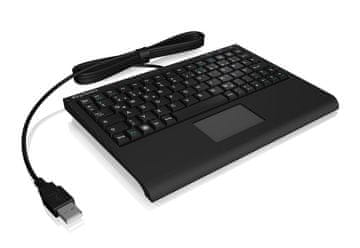 Key KeySonic ACK-3410 (US) uredska tipkovnica, USB, US English, crna