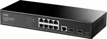 Cudy Cudy GS2008S2 mrežni prekidač L2 Gigabit Ethernet, 8x1Gbps, 1U, crni