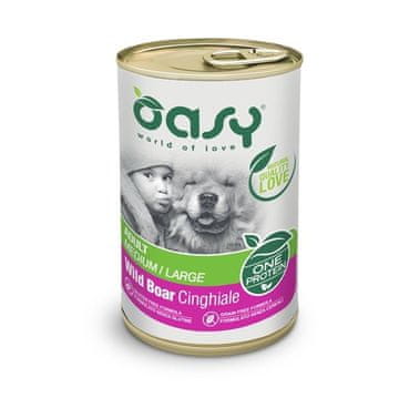 Oasy OASY One Protein Odrasli Srednji/Veliki Veprova – mokra hrana za pse – 400g
