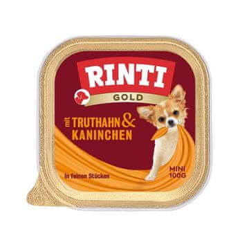 Rinti RINTI Gold Mini Puretina s kunićem - mokra hrana za pse - 100g