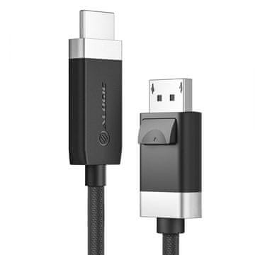 slomart ALOGIC FUDPHD2-SGR adapter kabel DisplayPort na HDMI, 2m, crni/sivi
