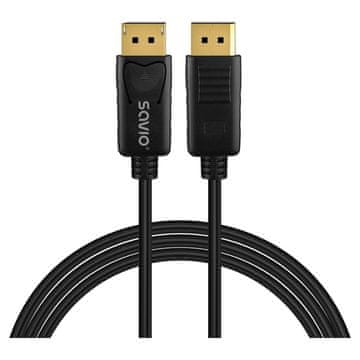 SAVIO Savio CL-205 DisplayPort kabel, 2 m, crna, DP 1.4