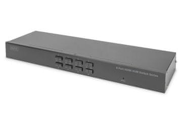 Digitus Digitus DA-70833 KVM prekidač, 8-portni HDMI, crni