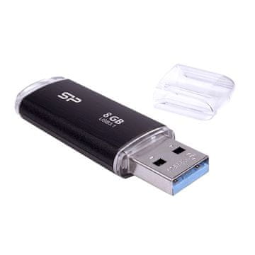 Silicon Power Silicon Power Blaze B02 8 GB USB 3.2 Gen 1 flash drive, crna