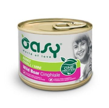 Oasy OASY One Protein Odrasli divlja svinja (male/mini pasmine) - mokra hrana za pse - 200g