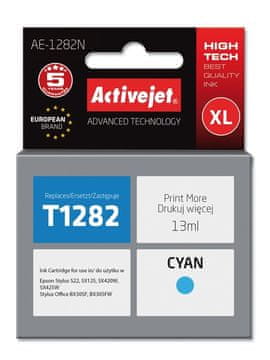 ActiveJet Activejet AE-1282N tinta (zamjena za Epson T1282; Supreme; 13 ml; cijan)