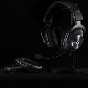 slomart Logitech G PRO X žične gaming slušalice, 50mm driveri, odvojivi mikrofon