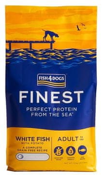 Fish4Dogs FISH4DOGS Finest Ocean White riba M/L hrana za pse 12kg