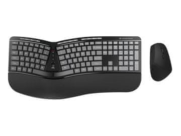 slomart Conceptronic ERGO Bežična ergonomska tipkovnica i miš, QWERTY EN (US)