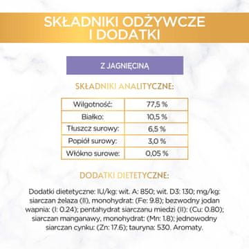 Purina PURINA Gourmet Gold Pjenušac s janjetinom - mokra hrana za mačke - 85g