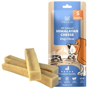 Mersjo Mersjo Himalajska sirna žvakaća za pse S 150g Poslastica tvrdog sira 3 komada