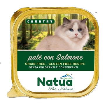 slomart NATUA Country losos - mokra hrana za mačke - 100g