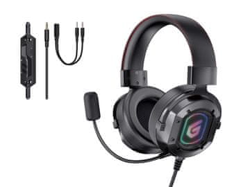 Conceptronic Conceptronic ATHAN Stereo Sound Gaming slušalice, Crna