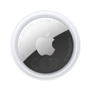slomart Apple AirTag lokator predmeta, Srebrna/Bijela