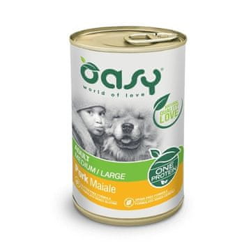 Oasy OASY One Protein Adult Srednje/Velike Svinjetina - mokra hrana za pse - 400g