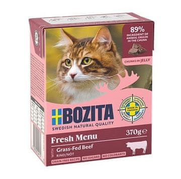 Bozita BOZITA Fresh Menu Mokra hrana za mačke - Govedina u želeu - 370g