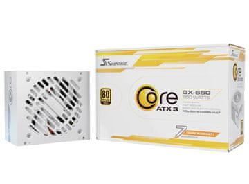 SES Napajanje Seasonic Core SRP-CGX651-A5A32SF-W, 650W, ATX, Bijelo