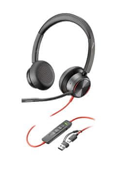HP HP Poly Blackwire 8225 Stereo USB-C slušalice + USB-C/A adapter