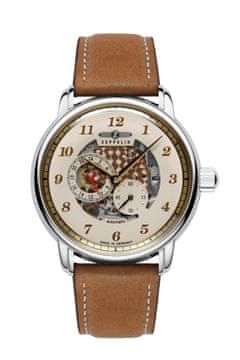 Zeppelin New Captain's Line 86585 muški sat, automatski, 42mm, kožni remen