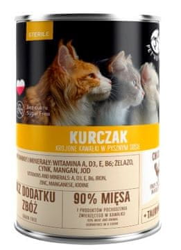 PET PET REPUBLIC Sterile Piletina - mokra hrana za mačke - 400g