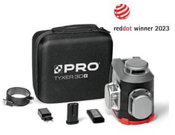 Laser TOPEX Tyxer 3DG laserska libela, zeleni laser, 360°