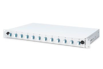 Digitus Digitus DN-96331/9: Optička spojna kutija, 1U, LC, OS2, siva, s LED indikatorima
