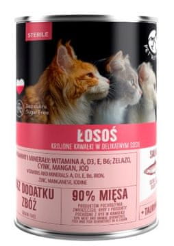 PET PET REPUBLIC Sterile mokra hrana za mačke - Losos - 400g