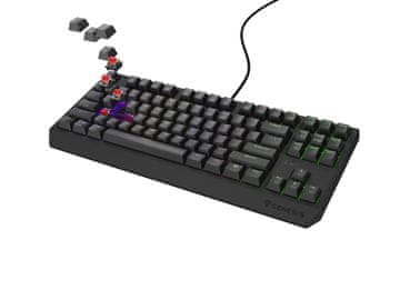 Genesis GENESIS Thor 230 TKL Gaming tipkovnica, TKL, RGB, odvojivi kabel