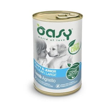 Oasy OASY One Protein Puppy & Junior Srednji/Veliki janjetina - mokra hrana za pse - 400g